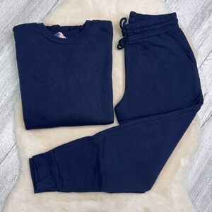 Navy Blue Sweatshirt and Joggers Set
